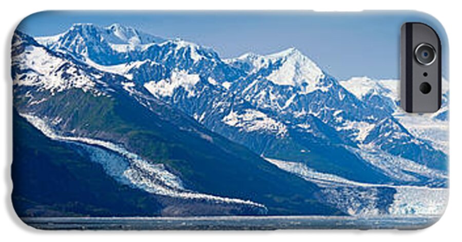 Photography iPhone 6 Case featuring the photograph Snowcapped Mountains At College Fjord by Panoramic Images
