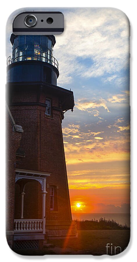 Lighthouse iPhone 6 Case featuring the photograph Southeast Lighthouse Block Island by Diane Diederich