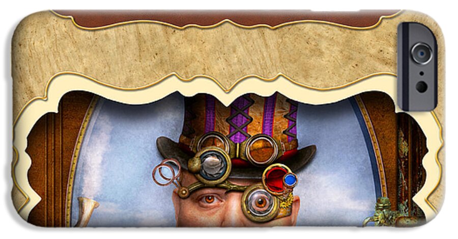 Steampunk iPhone 6 Case featuring the photograph Steampunk button by Mike Savad