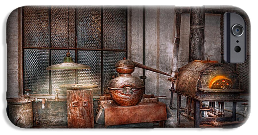 Steampunk iPhone 6 Case featuring the photograph Steampunk - Private distillery by Mike Savad