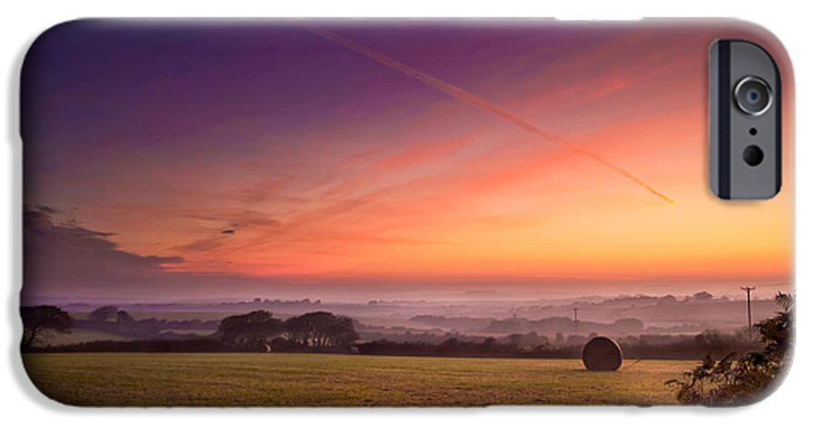 Landscape iPhone 6 Case featuring the photograph Sunrise over Cornwall by Christine Smart