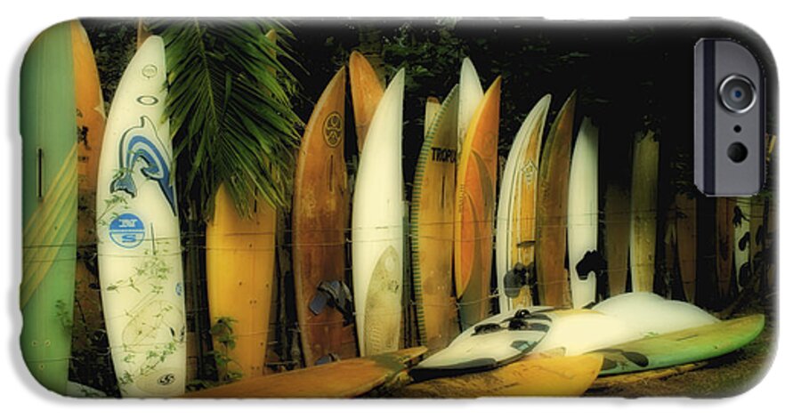 Hawaii iPhone 6 Case featuring the photograph Surfboard Fence Hawaii 2 by Bob Christopher