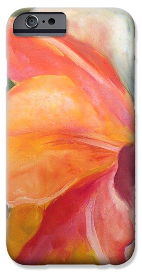 Amaryllis iPhone 6 Case featuring the painting Taking Off by Karen Carmean