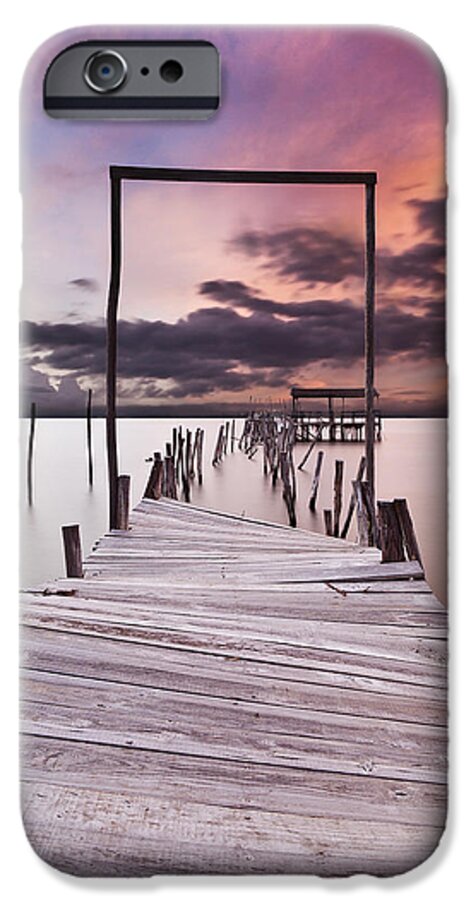 Pier iPhone 6 Case featuring the photograph The gate by Jorge Maia