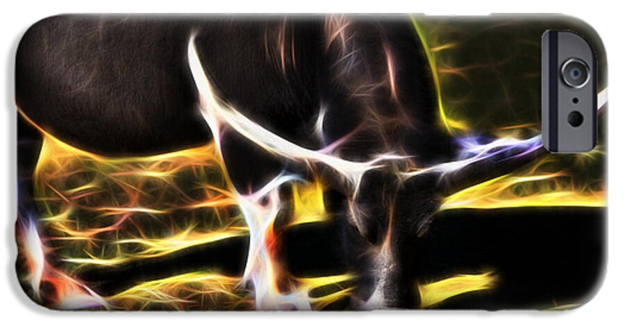 Tarongah Western Plains Zoo iPhone 6 Case featuring the photograph The Sparks Of Water Buffalo by Miroslava Jurcik