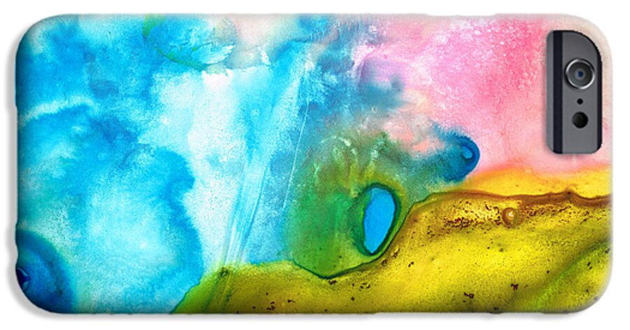 Abstract Art iPhone 6 Case featuring the painting Transformation - Abstract Art By Sharon Cummings by Sharon Cummings
