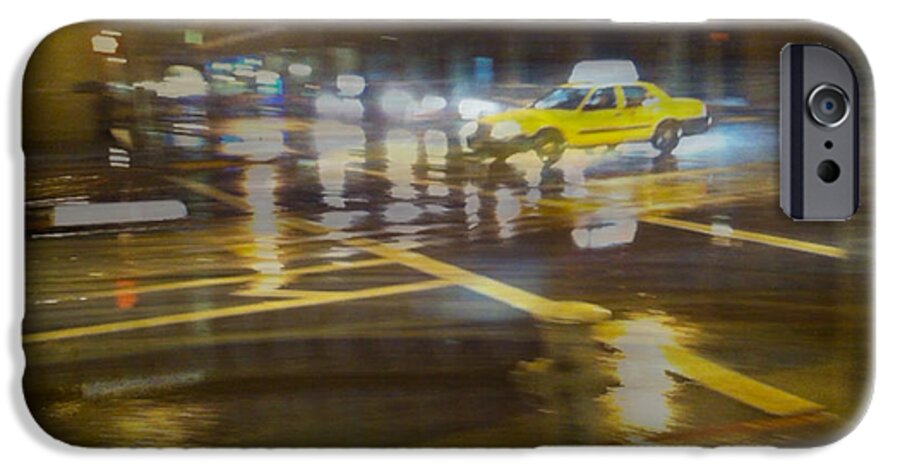 Impressionist iPhone 6 Case featuring the photograph Wet Pavement by Alex Lapidus