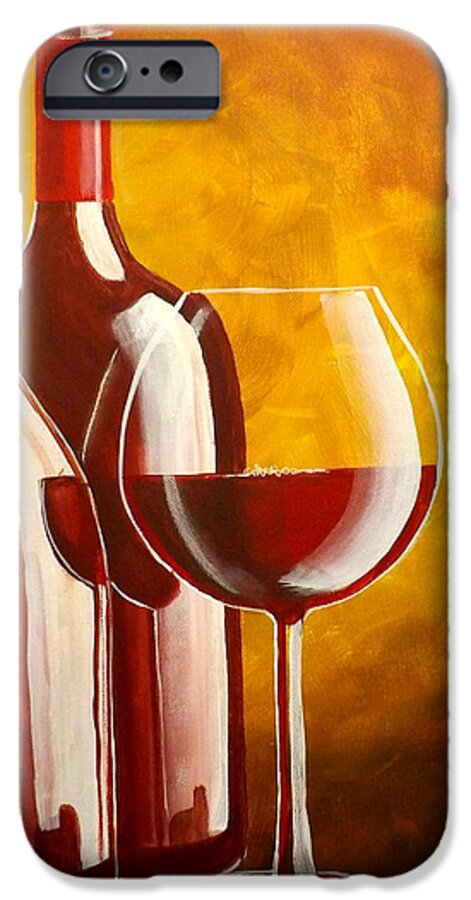 Cabernet Sauvignon iPhone 6 Case featuring the painting Wine Not by Darren Robinson