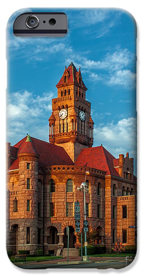Texas iPhone 6 Case featuring the photograph Wise County Courthouse by Robert Frederick