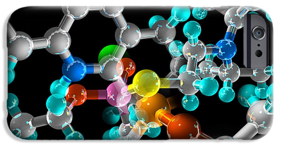 Molecule iPhone 6 Case featuring the photograph Generic Molecule #1 by Laguna Design
