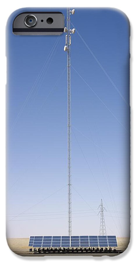 Antenna iPhone 6 Case featuring the photograph Microwave Telecommunications Tower, Libya #1 by David Parker