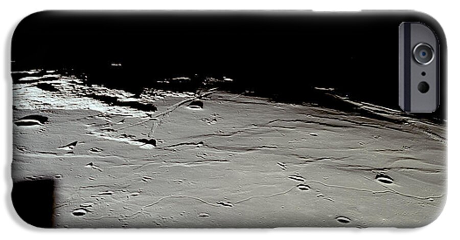 Nasa iPhone 6 Case featuring the photograph Apollo 11 Approaching Landing Site by Nasa
