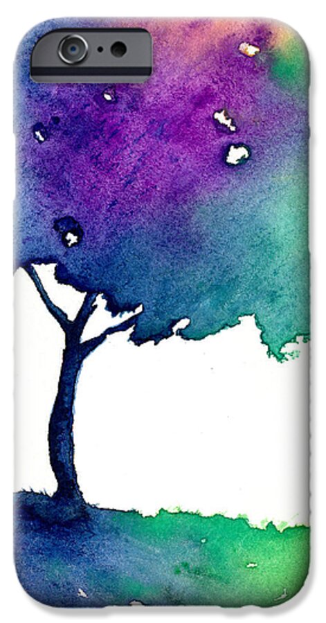 Tree iPhone 6 Case featuring the painting Hue Tree II by Brazen Design Studio