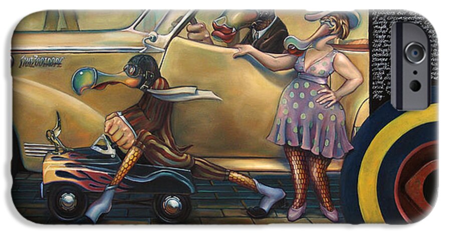 Automobile iPhone 6 Case featuring the painting Maybe Maybe Not by Patrick Anthony Pierson