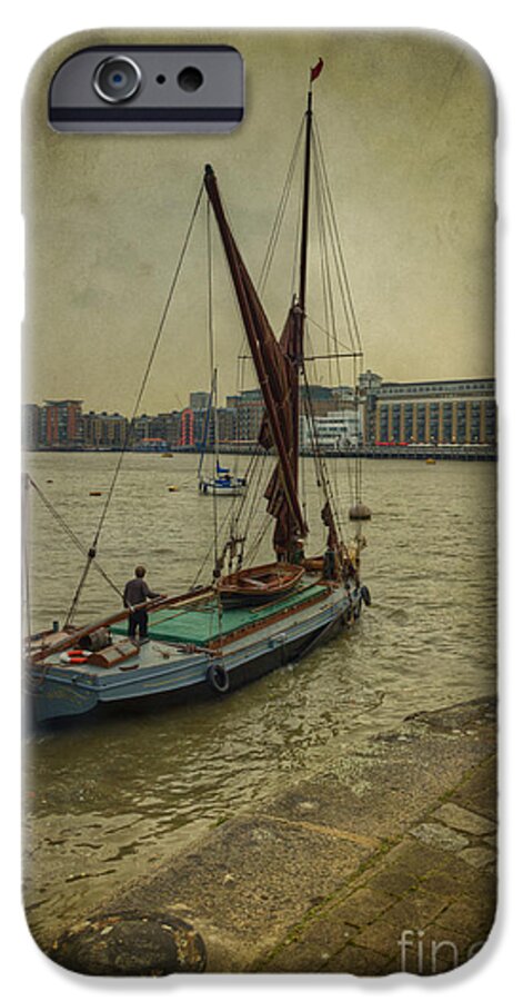 Thames Barge iPhone 6 Case featuring the photograph Sailing away... by Clare Bambers