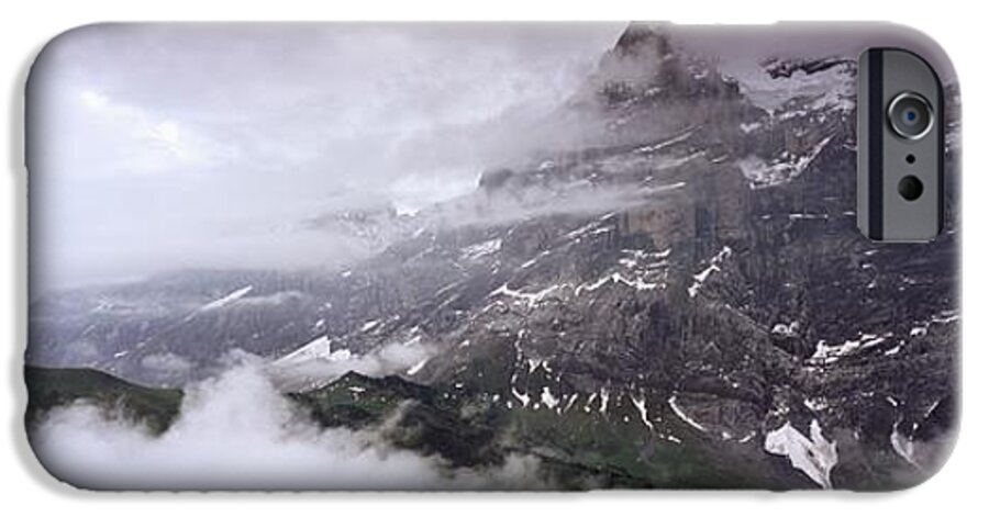 Photography iPhone 6 Case featuring the photograph Summit Of Eiger Mountain by Axiom Photographic