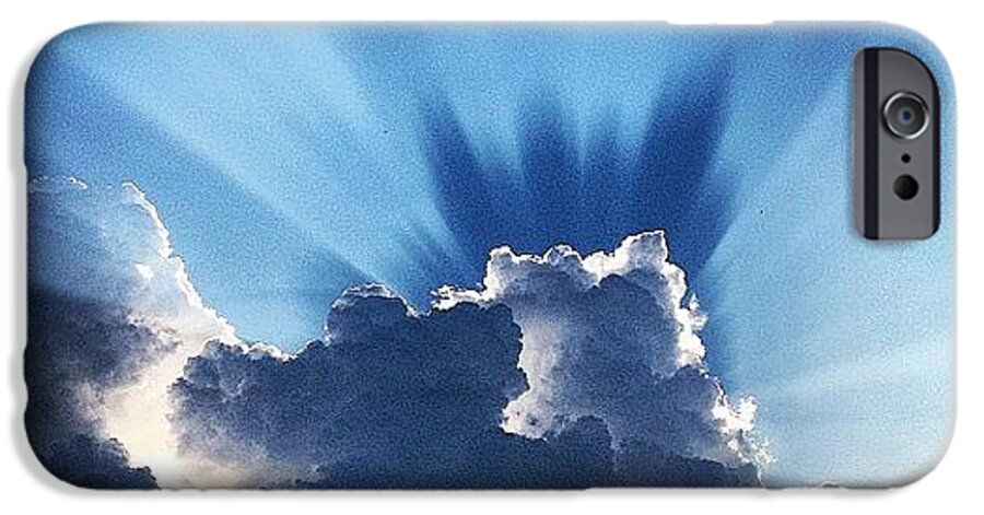 Fly iPhone 6 Case featuring the photograph #sunset #clouds #weather #rays #light by Amber Flowers