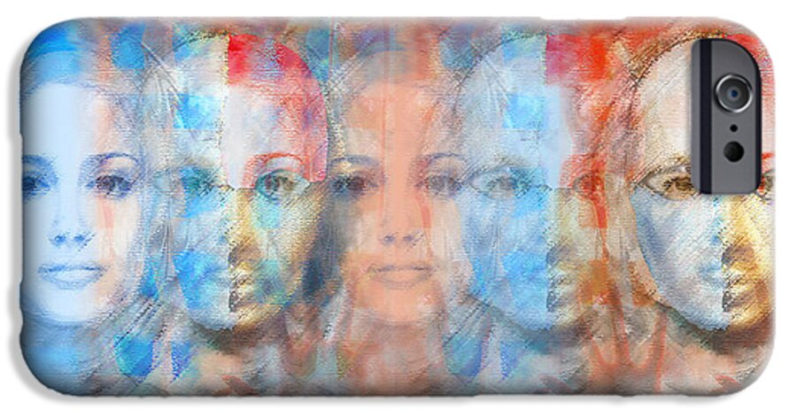 Face iPhone 6 Case featuring the digital art The Passage Fragment by Andrea Ribeiro