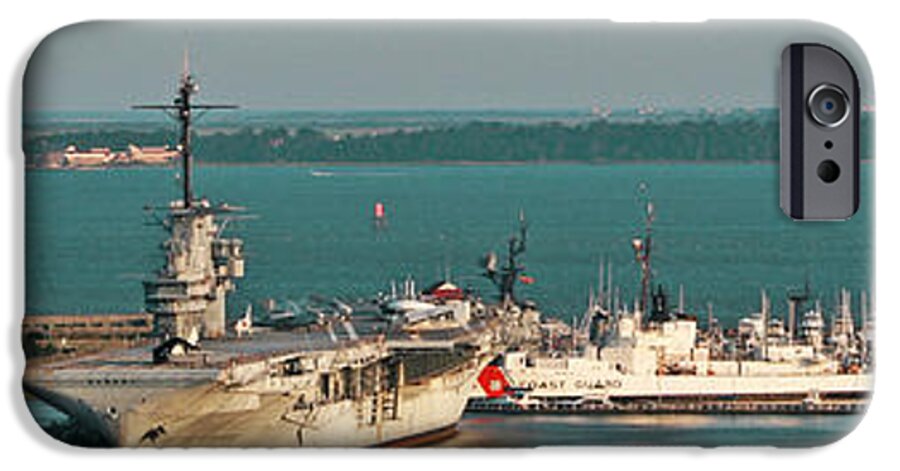 Uss Yorktown iPhone 6 Case featuring the photograph The USS Yorktown by Kathy Clark