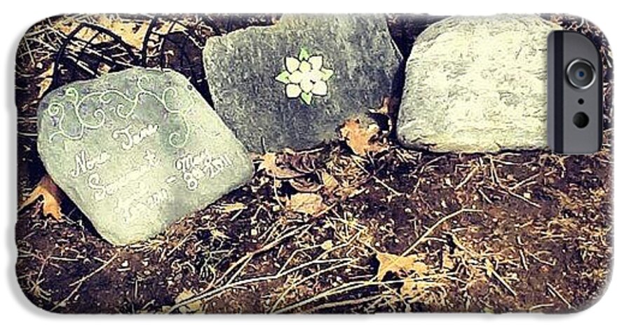 Decorative iPhone 6 Case featuring the photograph #tombstone #pretty #decorative by Kayla St Pierre