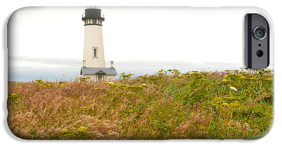 Yaquina Head Lighthouse In Oregon iPhone 6 Case featuring the photograph Yaquina Head Lighthouse in Oregon by Artist and Photographer Laura Wrede