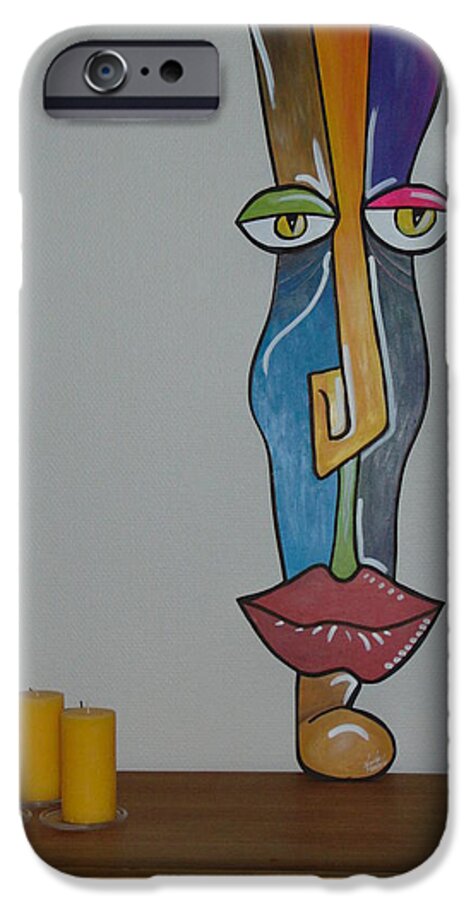 Abstract iPhone 6 Case featuring the sculpture # 01 by Ludo Modelo