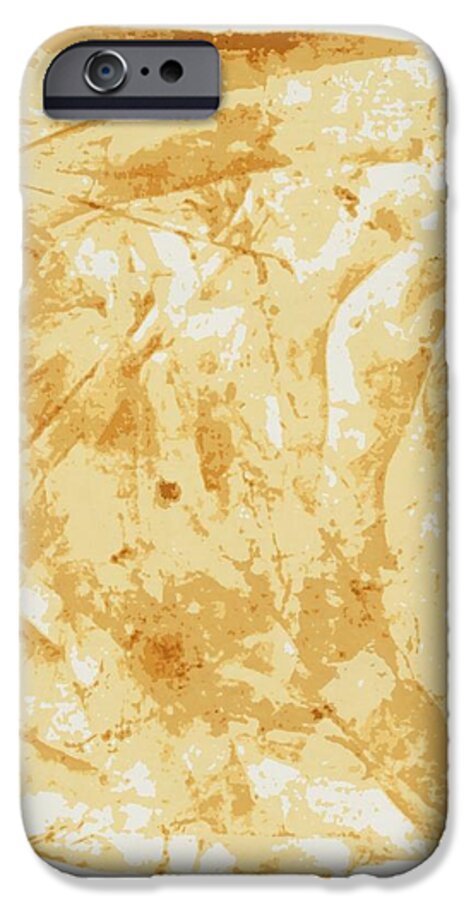 Abstract iPhone 6 Case featuring the painting Antique Gold by Sheri Parris