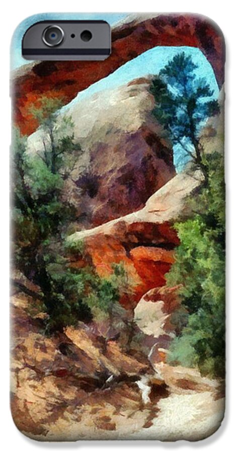 Arches National Park iPhone 6 Case featuring the photograph Arches National Park Trail by Michelle Calkins