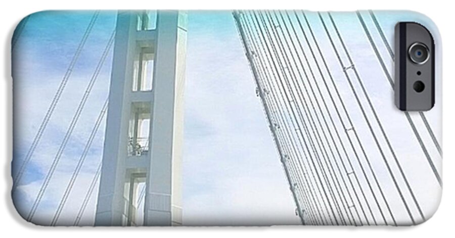 Bridge iPhone 6 Case featuring the photograph Bay #bridge Section. Love The Aqua Tint by Shari Warren