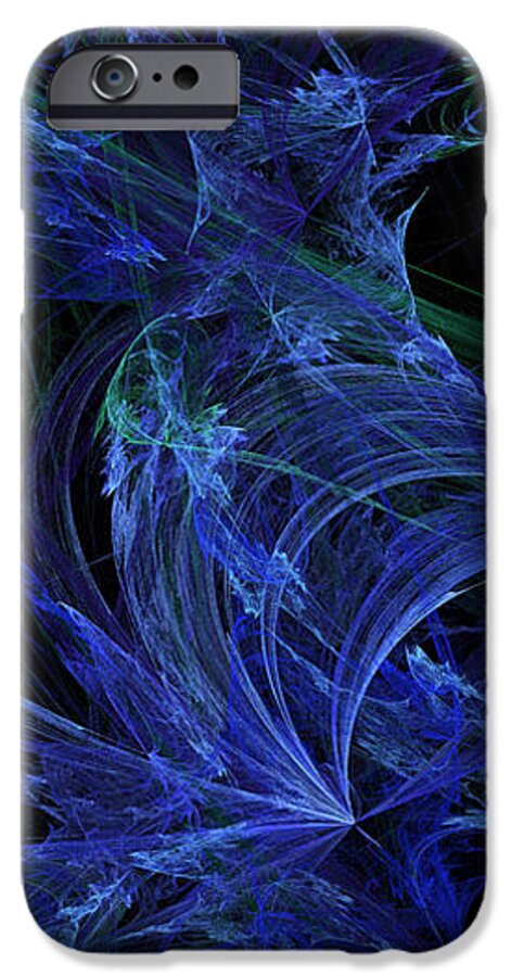 Fractal iPhone 6 Case featuring the digital art Blue Breeze by Andee Design