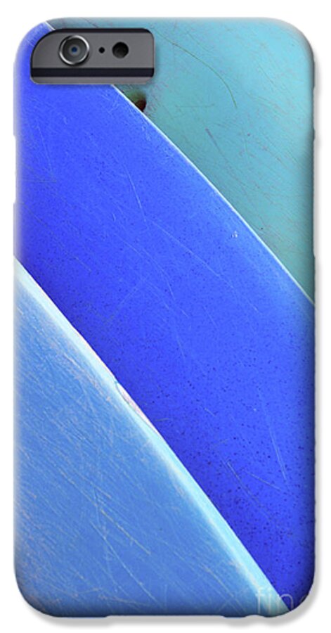 Afternoon iPhone 6 Case featuring the photograph Blue Kayaks by Brandon Tabiolo - Printscapes