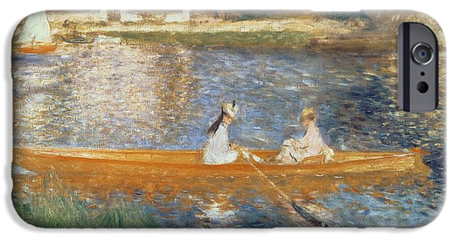 Boating On The Seine iPhone 6 Case featuring the painting Boating on the Seine by Pierre Auguste Renoir