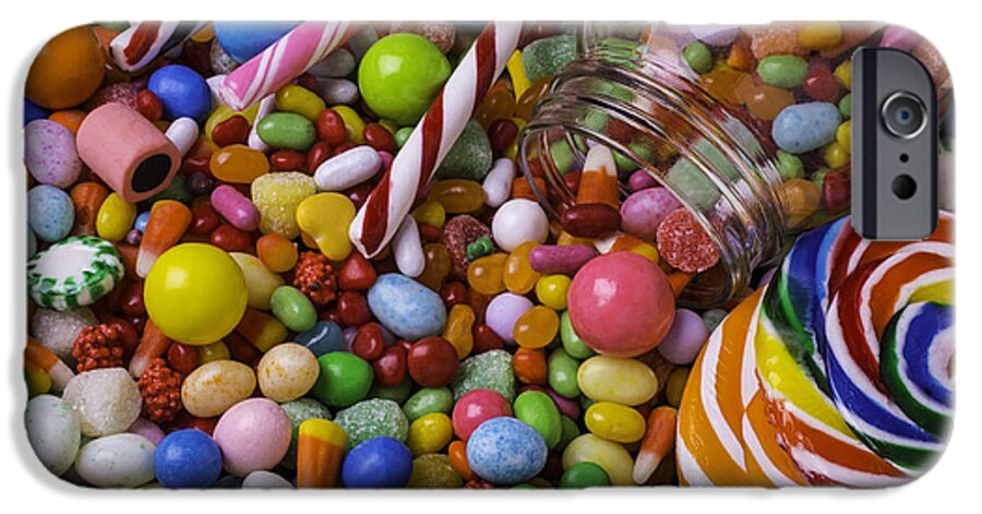 Jelly Beans iPhone 6 Case featuring the photograph Candy Jar by Garry Gay