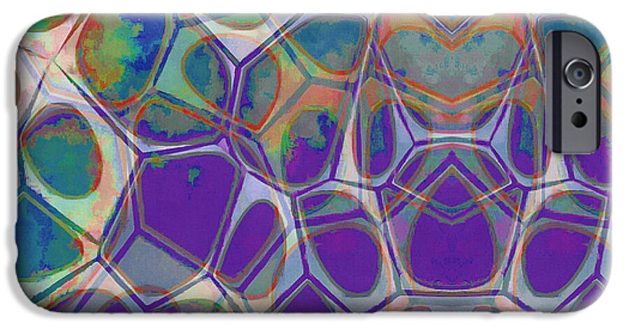 Painting iPhone 6 Case featuring the painting Cell Abstract 17 by Edward Fielding