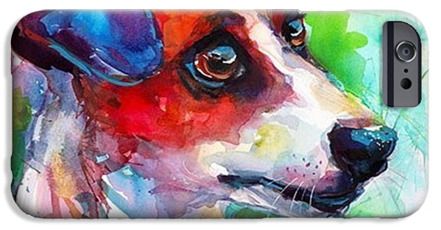 Customart iPhone 6 Case featuring the photograph Emotional Jack Russell Terrier by Svetlana Novikova