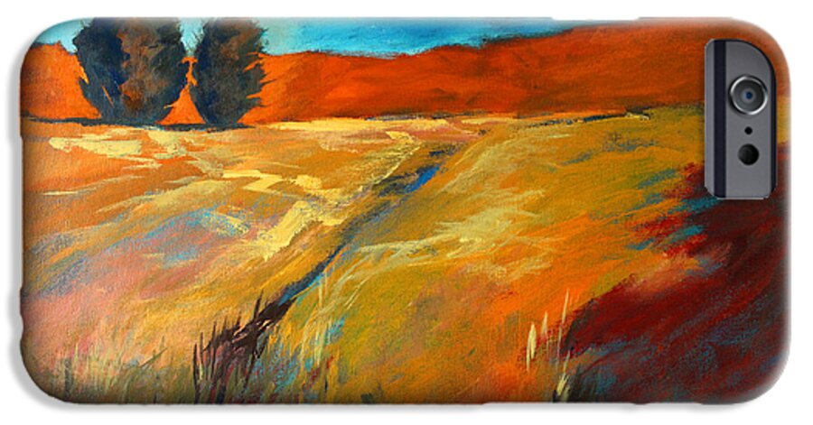 Oregon Landscape Painting iPhone 6 Case featuring the painting High Desert by Nancy Merkle