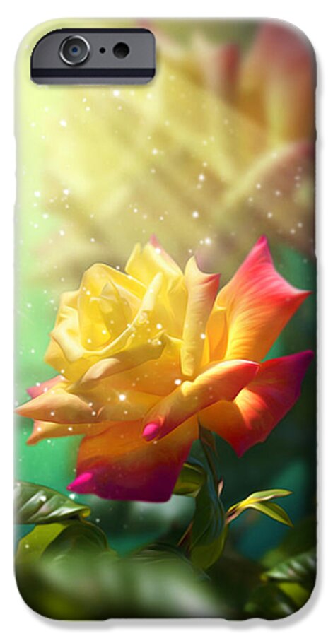 Anniversary iPhone 6 Case featuring the digital art Juicy Rose by Svetlana Sewell