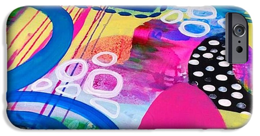 Mixedmediaartwork iPhone 6 Case featuring the photograph Just Playin Around With Paints Today by Robin Mead