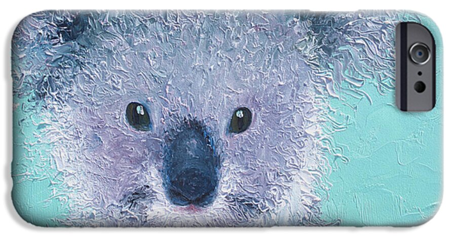Koala iPhone 6 Case featuring the painting Koala by Jan Matson