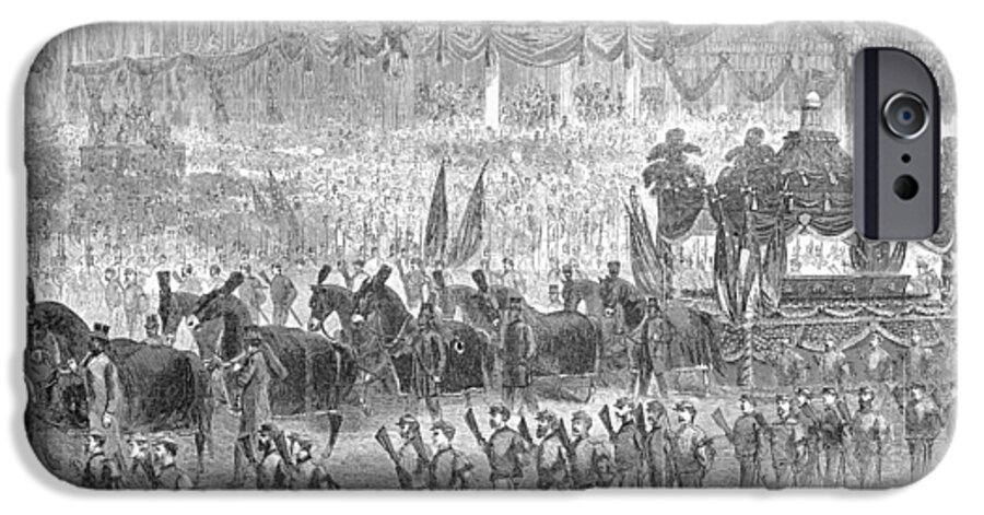 1865 iPhone 6 Case featuring the photograph Lincolns Funeral, 1865 by Granger