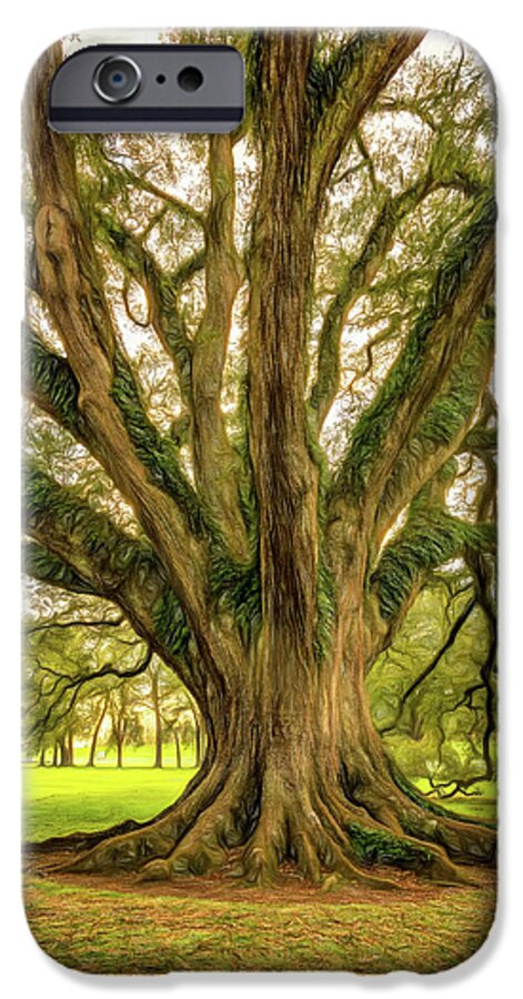 Oak Alley Plantation iPhone 6 Case featuring the photograph Living History - Paint by Steve Harrington