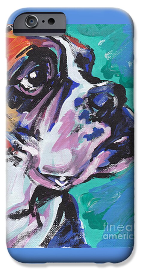 Boxer iPhone 6 Case featuring the painting Outside The Box by Lea S