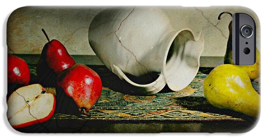 Still Life iPhone 6 Case featuring the photograph Pitcher Pears by Diana Angstadt