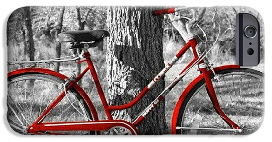 Jamesgranberry iPhone 6 Case featuring the photograph Red Bicycle II by James Granberry