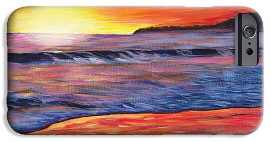 Sunset Painting iPhone 6 Case featuring the painting Sailor's Delight by Anne West