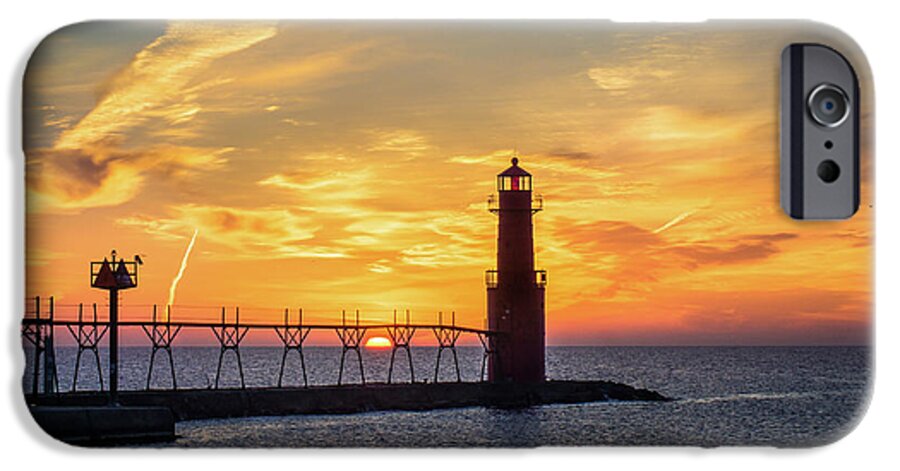 Lighthouse iPhone 6 Case featuring the photograph Serious Sunrise by Bill Pevlor