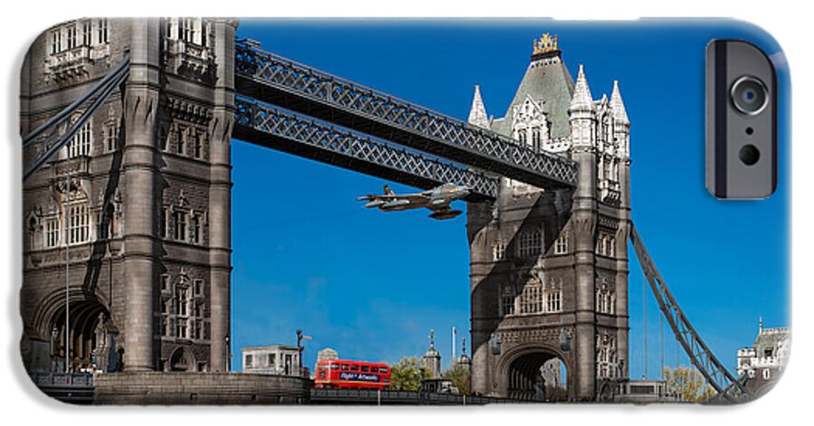 Tower Bridge iPhone 6 Case featuring the photograph Seven seconds - the Tower Bridge Hawker Hunter incident by Gary Eason