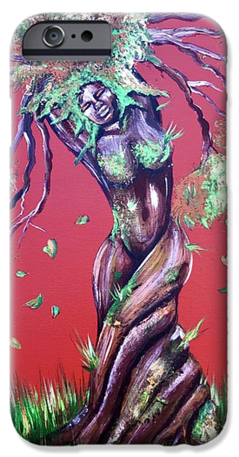 Tree iPhone 6 Case featuring the painting Stay Rooted- Stay Grounded by Artist RiA