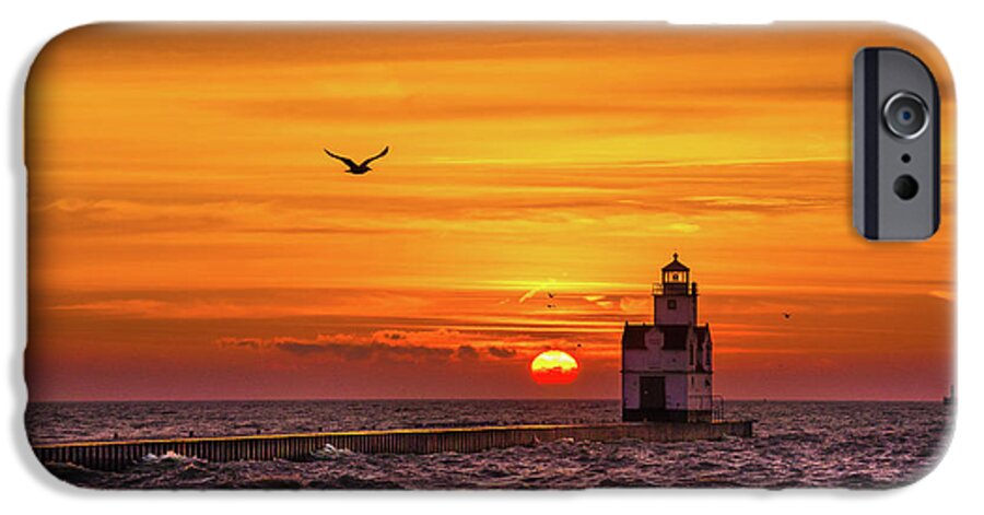 Lighthouse iPhone 6 Case featuring the photograph Sunrise Solo by Bill Pevlor