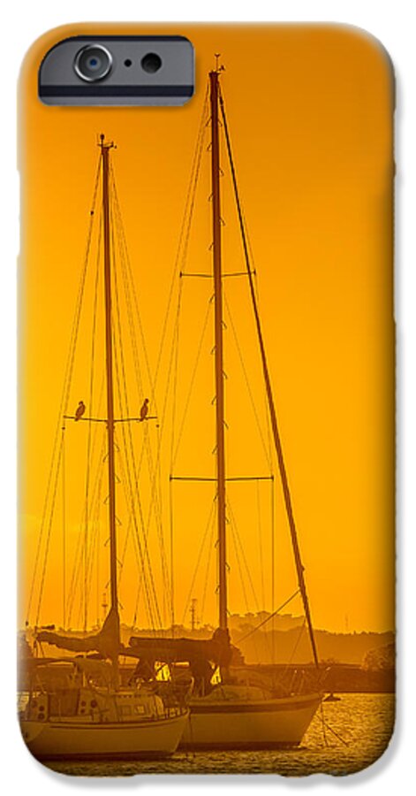 Sailboats iPhone 6 Case featuring the photograph Time To Sail by Marvin Spates
